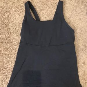 Lululemon Crossback Tank with shelf bra
